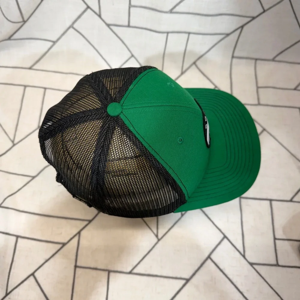 Richardson Goose Island Beer Co Trucker Hat OSFM Green Black Mesh Snapback 112